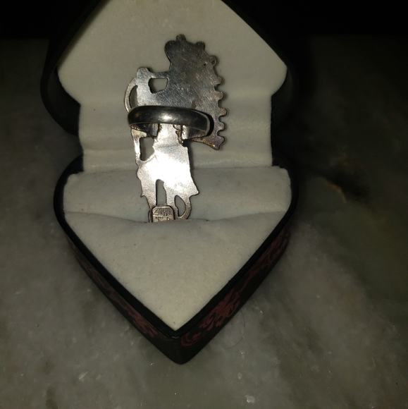 Zuni Inlay Chief/Dancer Ring - Picture 5 of 10